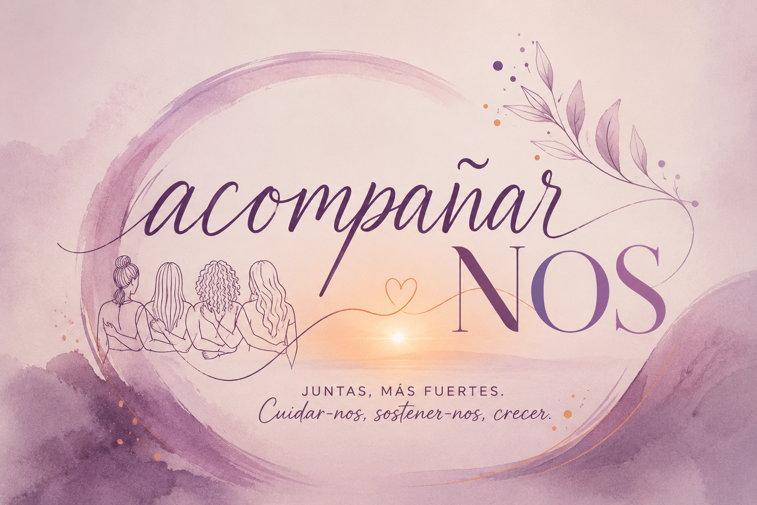 Mujeres acompañándose en un espacio de bienestar emocional